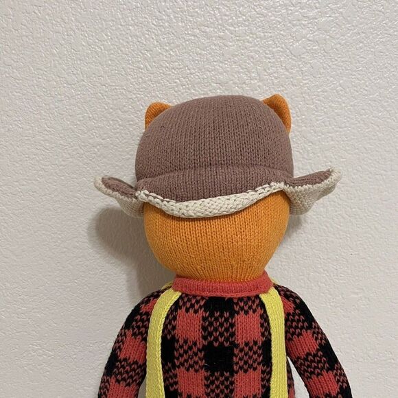 Cuddle + Kind Wyatt the Fox Plush Knit Handmade Doll Stuffed Animal 20" - Picture 13 of 16